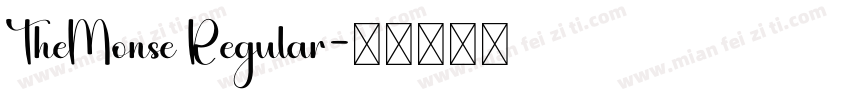 TheMonse Regular字体转换